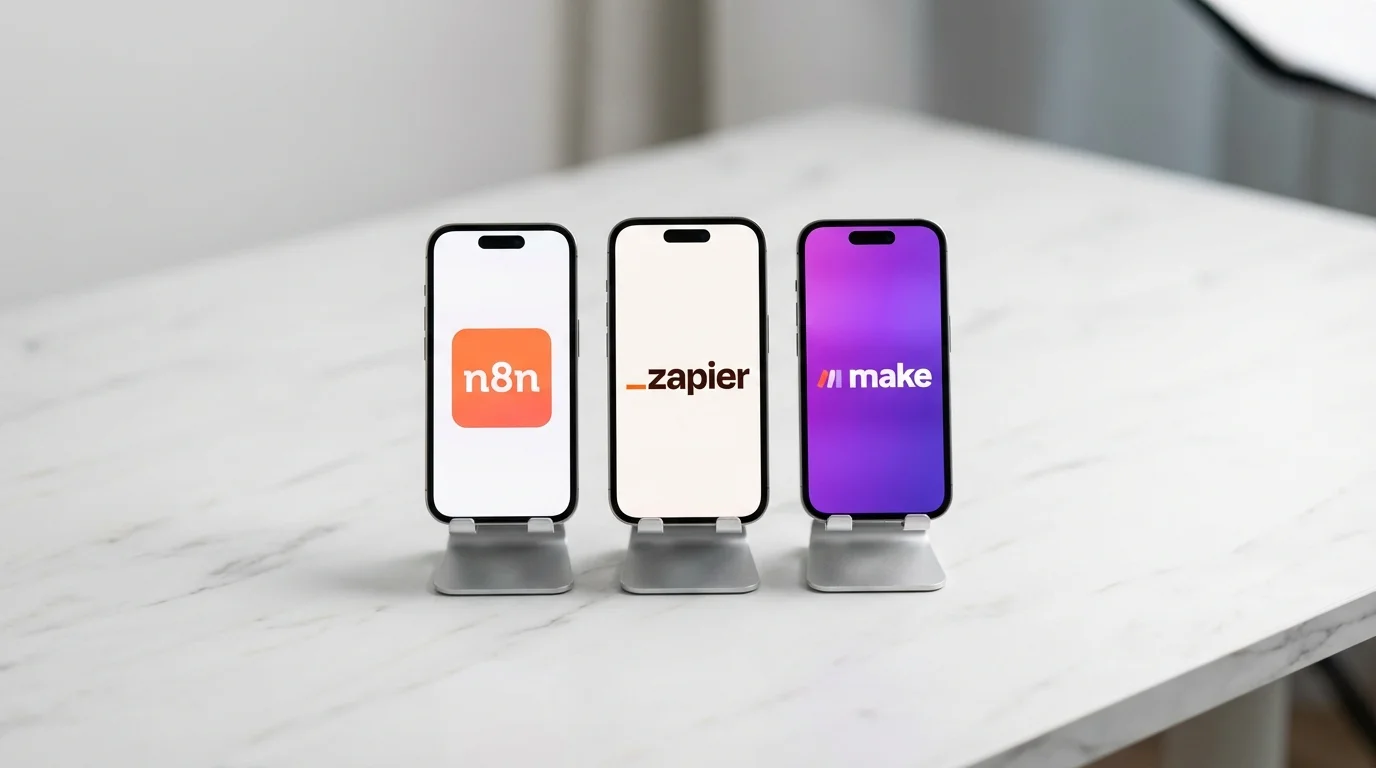 Comparatif des outils d'automatisation n8n Zapier et Make