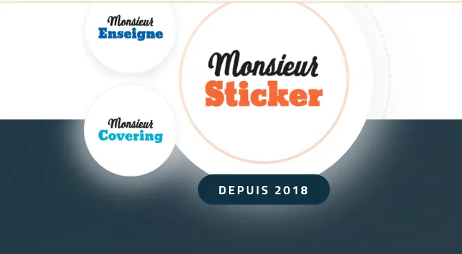 Monsieur Sticker - Identités visuelles Sticker, Covering et Enseigne