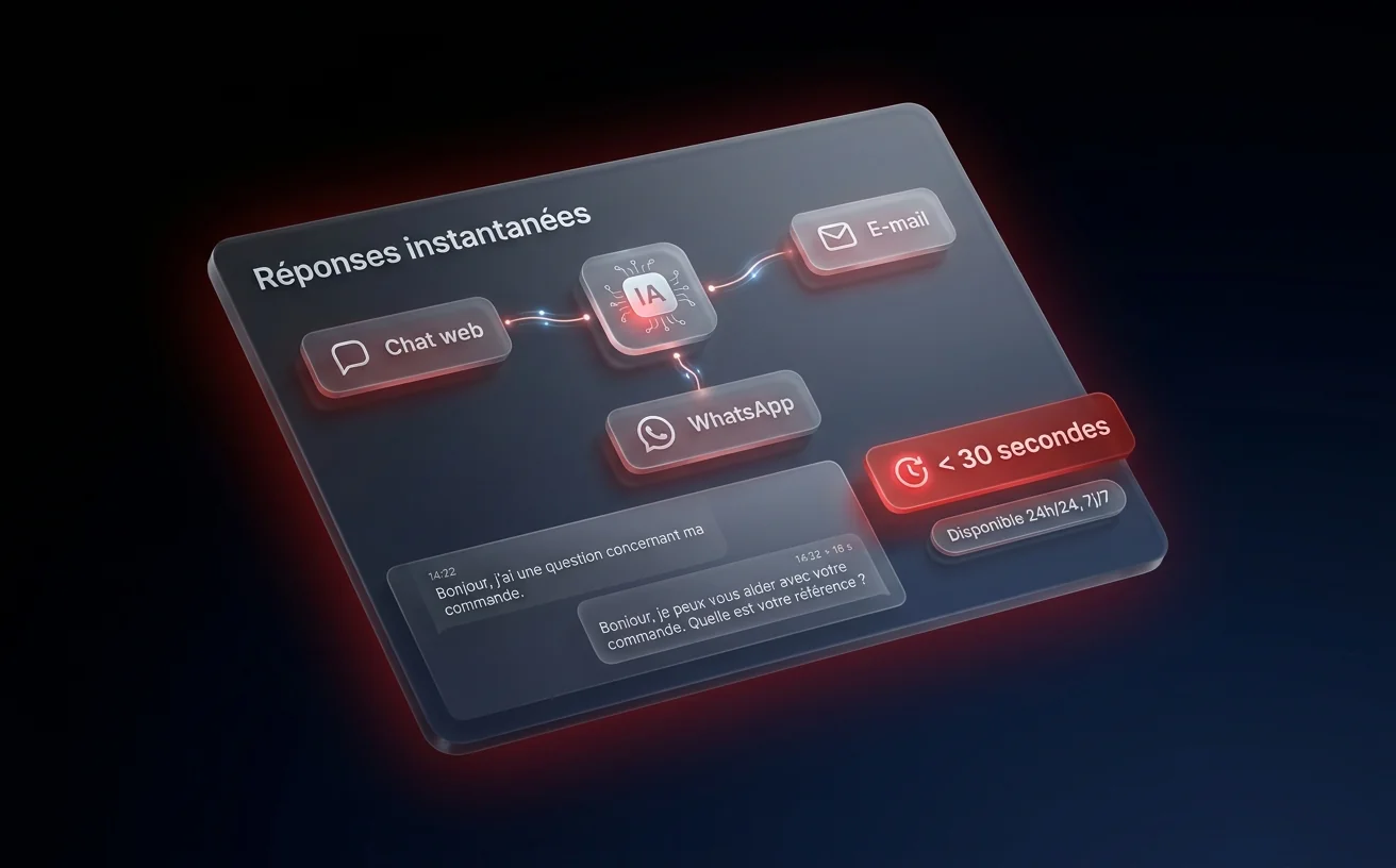 Réponses instantanées multicanal en moins de 30 secondes