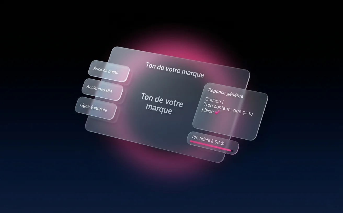 Agent IA Instagram entraîné sur le ton de votre marque