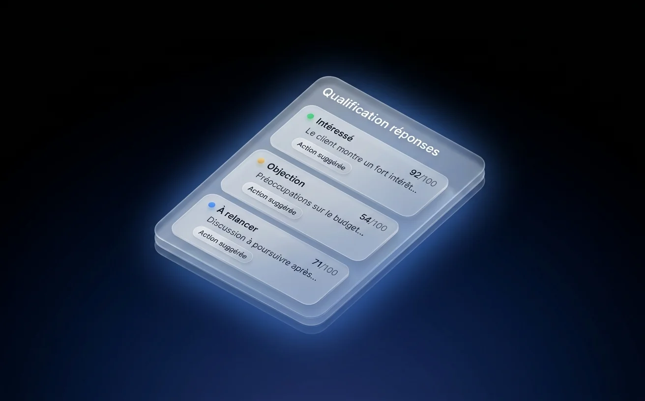 Qualification des réponses LinkedIn par catégorie et score