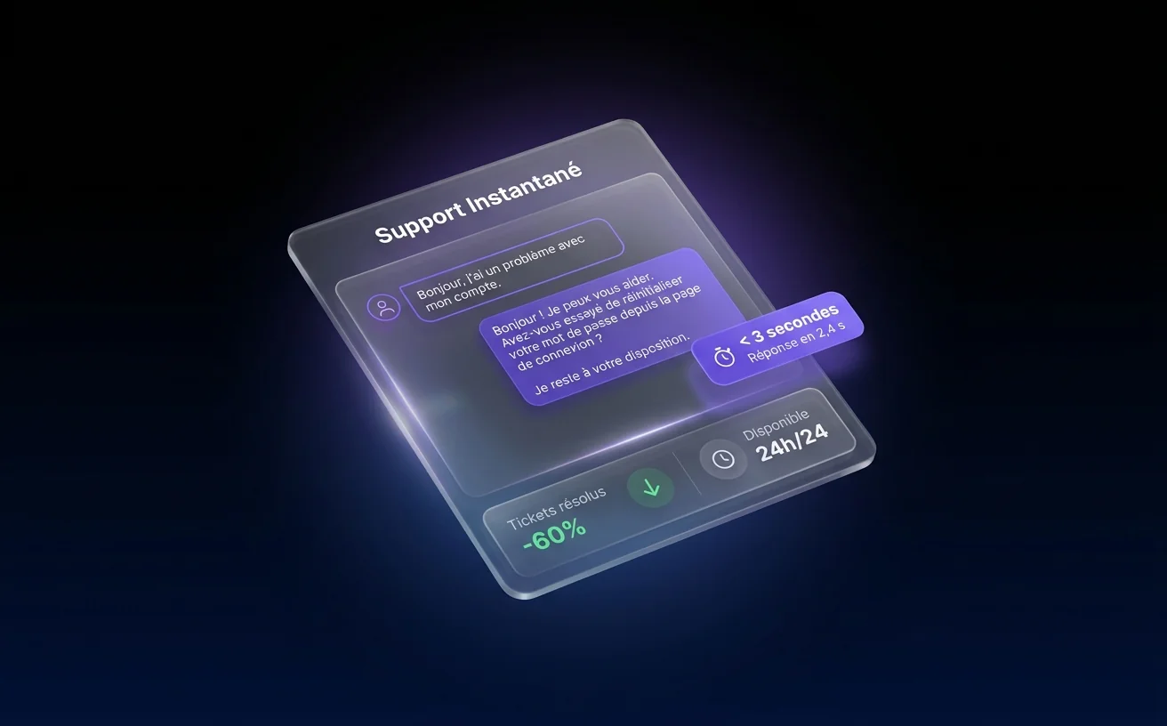 Réponse instantanée en moins de 3 secondes