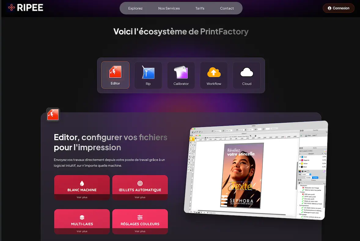 Ripee - Gestion de licences Printfactory