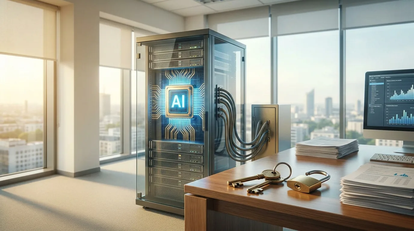 Modèle IA open-weight hébergé on-premise, données maîtrisées dans l'entreprise
